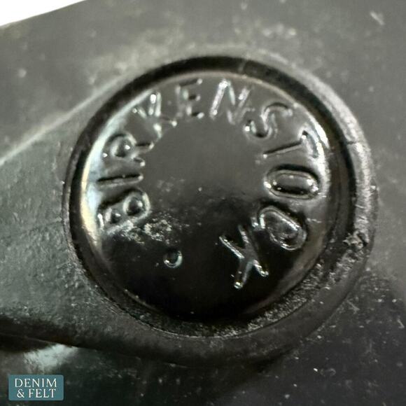 Birkenstock Gizeh Thong Sandals Black Size 38 Women’s 7-7.5 Comfort Cork Footbed - Picture 11 of 14